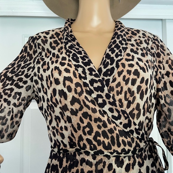 Gianni leopard print Georgette dress - Picture 10 of 16